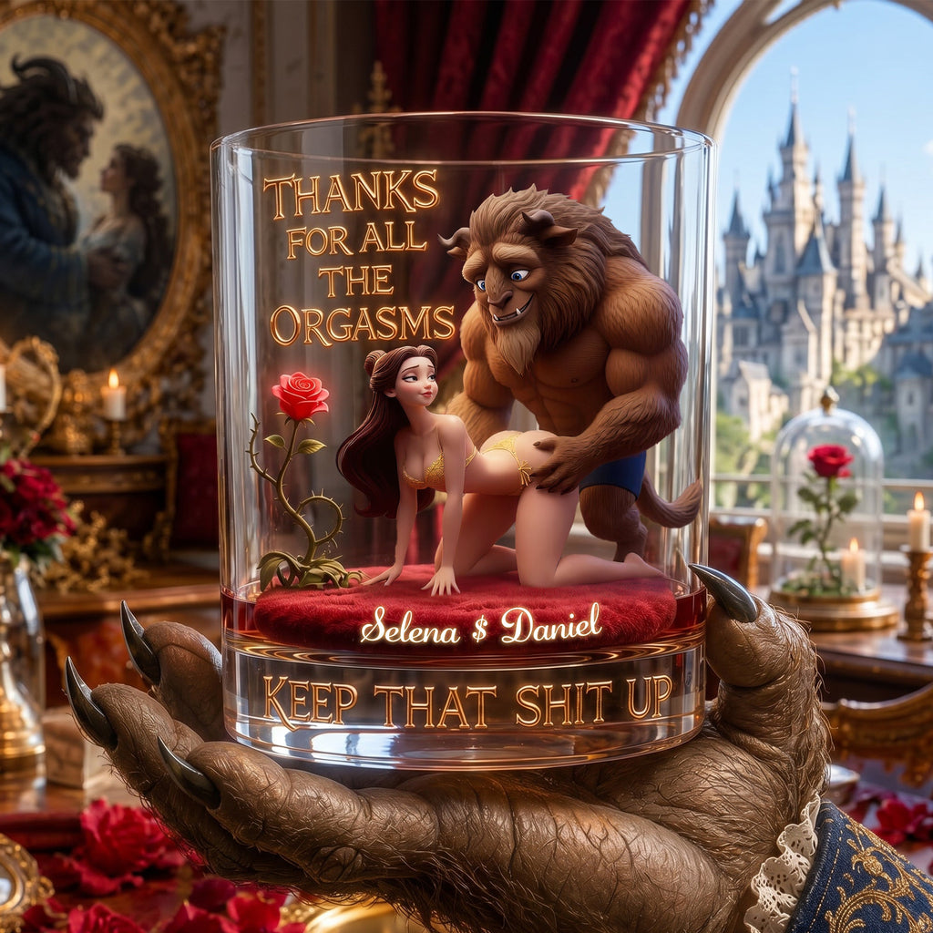 Fairytale Couple Personalized Glass For Couples 121hulu080626