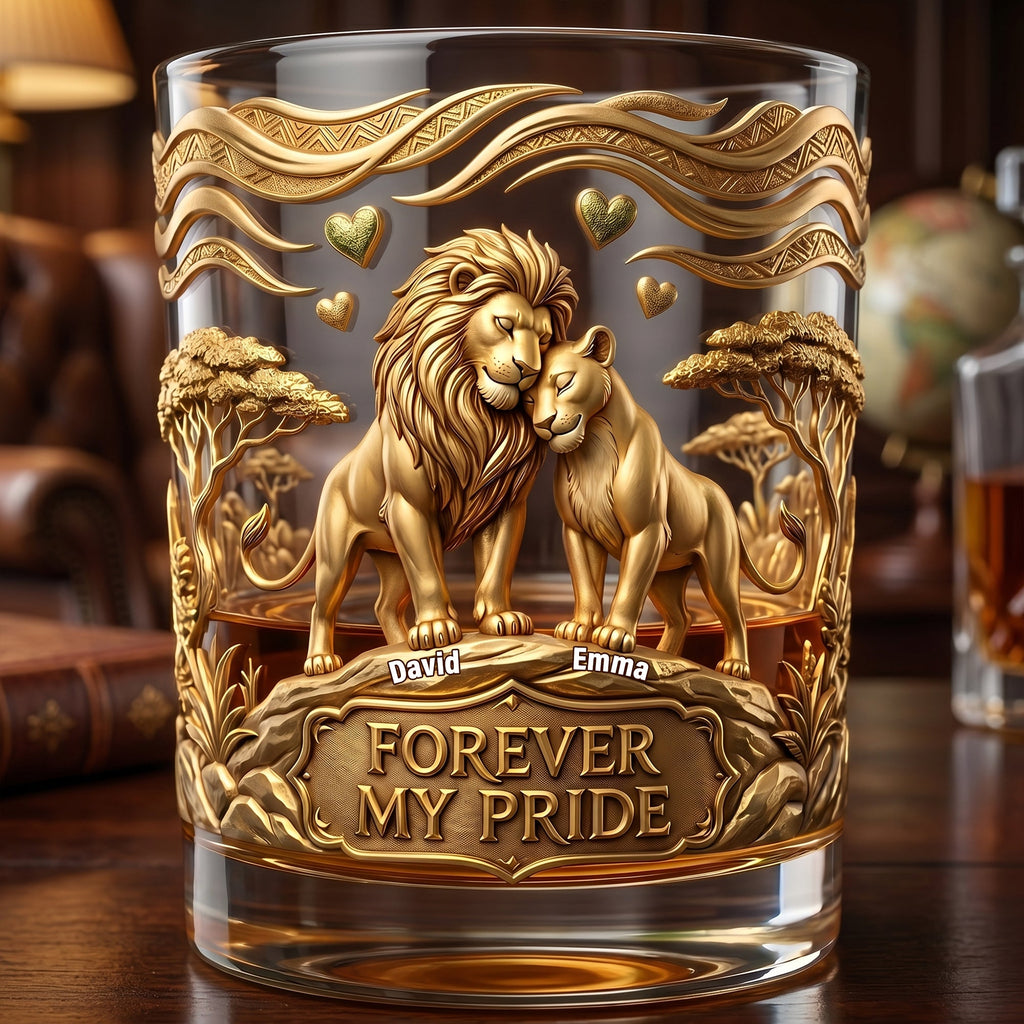 Couple Forever Round Glass - Personalized Gifts For Couple 06tylu170626