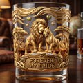 Couple Forever Round Glass - Personalized Gifts For Couple 06tylu170626