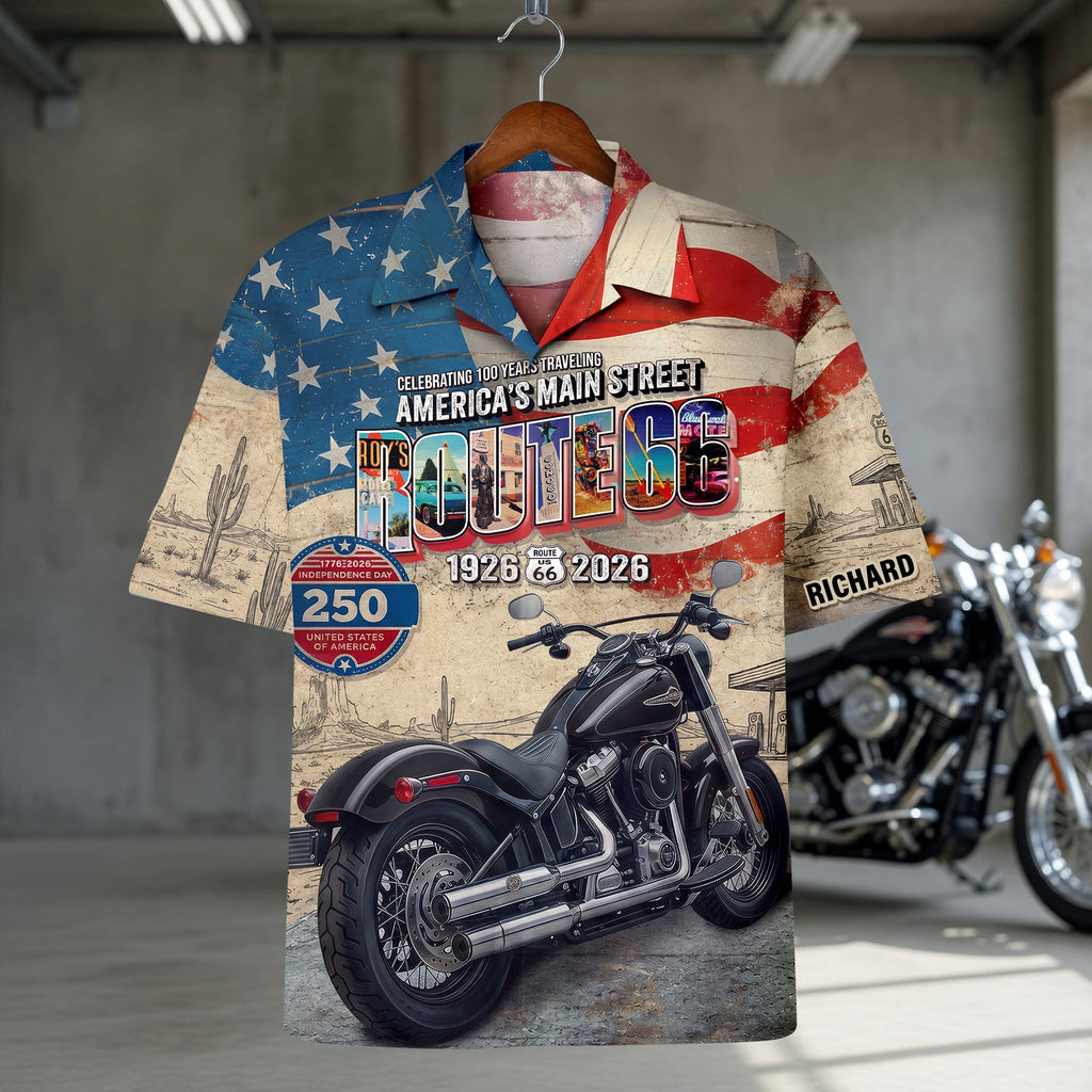 Heritage Road American Hawaiian Shirt, Personalized Gifts For Bikers 03qhqn100626
