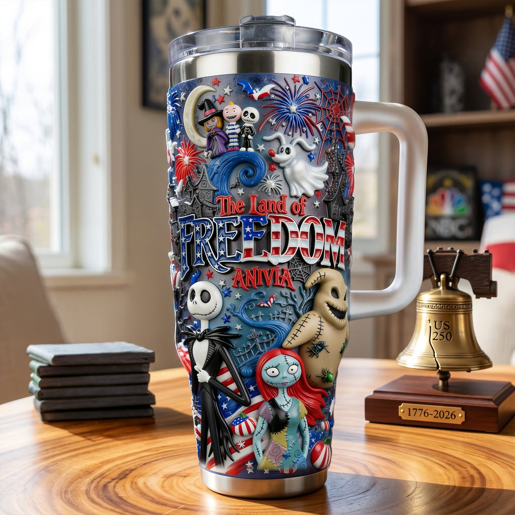 The Land Of Freedom Tumbler - Personalized Gifts For Patriots 01palu060626