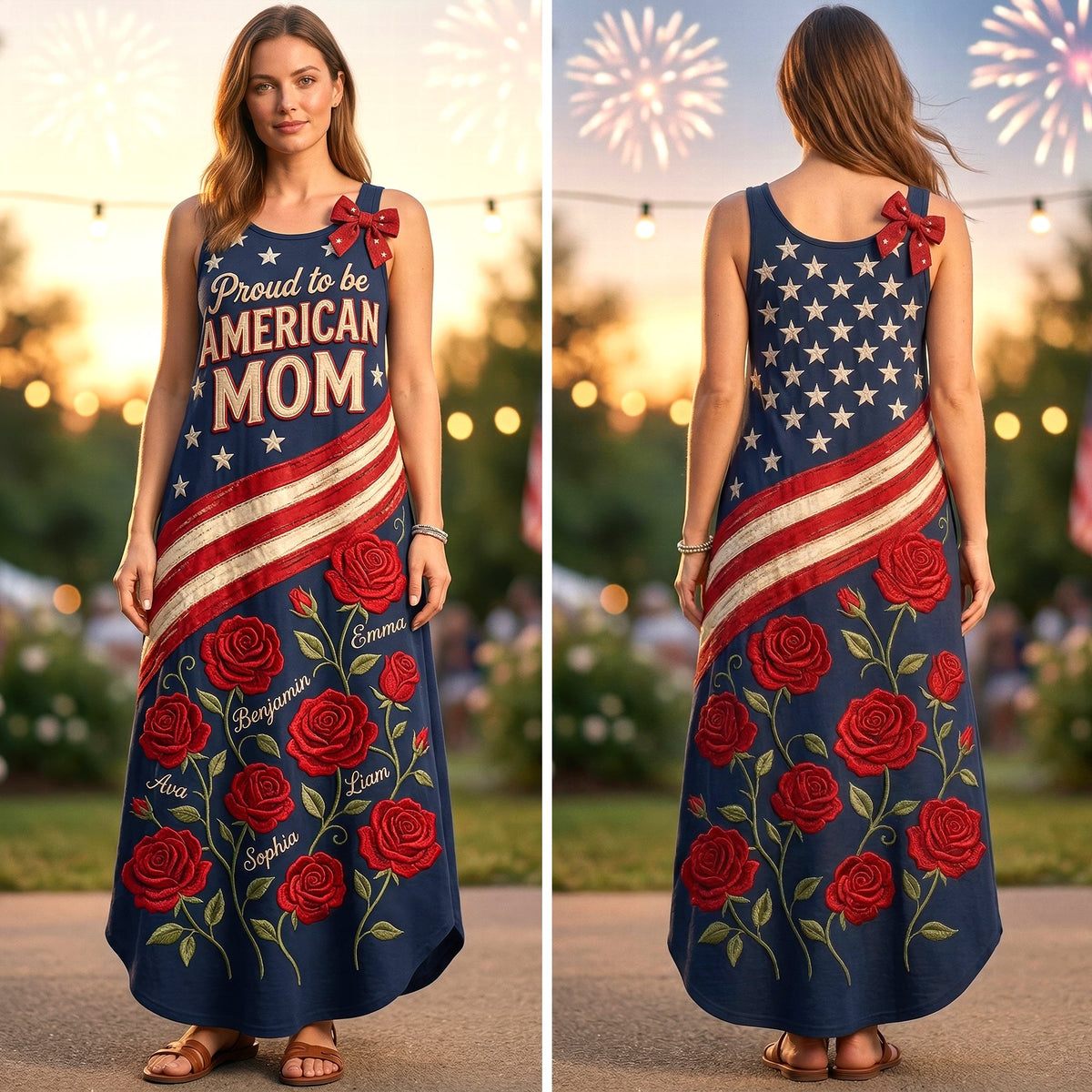 Proud Mom Maxi Dress - Personalized Gifts For Mom 02PAQN060426