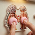 Naughty Old Couples Anti-collision Acrylic Fridge Magnet - Personalized Gifts For Couples 05hudt150626