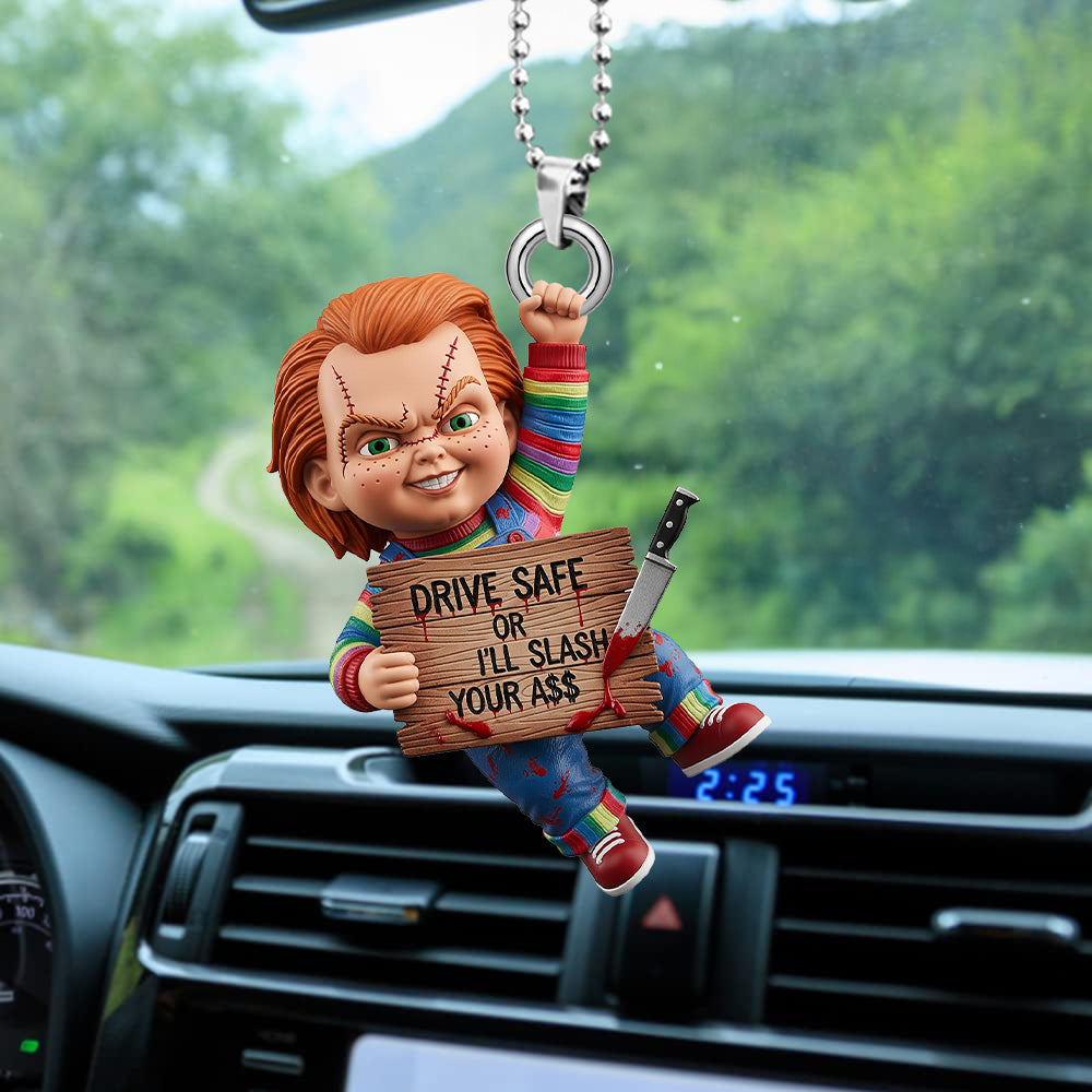 Spooky Characters Funny Gifts For Horror Fans Car Ornament 031qhtn290825