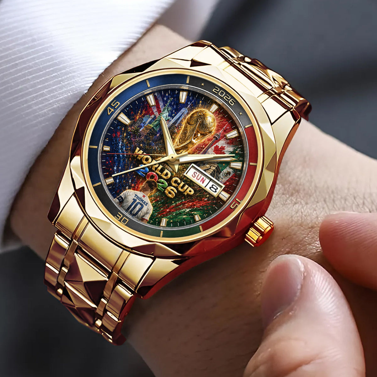 Global Championship Stainless Steel Men's Watch - Personalized Gifts For Sport Lovers 03tolu260526