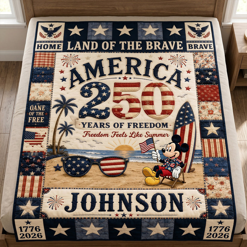 Freedom Feels Like Summer Blanket - Personalized Gifts For Patriots 01PATN040626