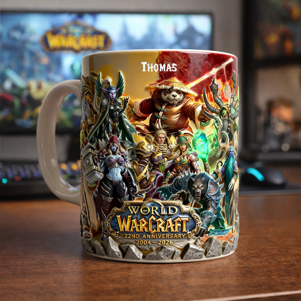 Legendary Adventurer 22nd Anniversary Coffee Mug - Personalized Gifts For Game Lovers 01NALU040326