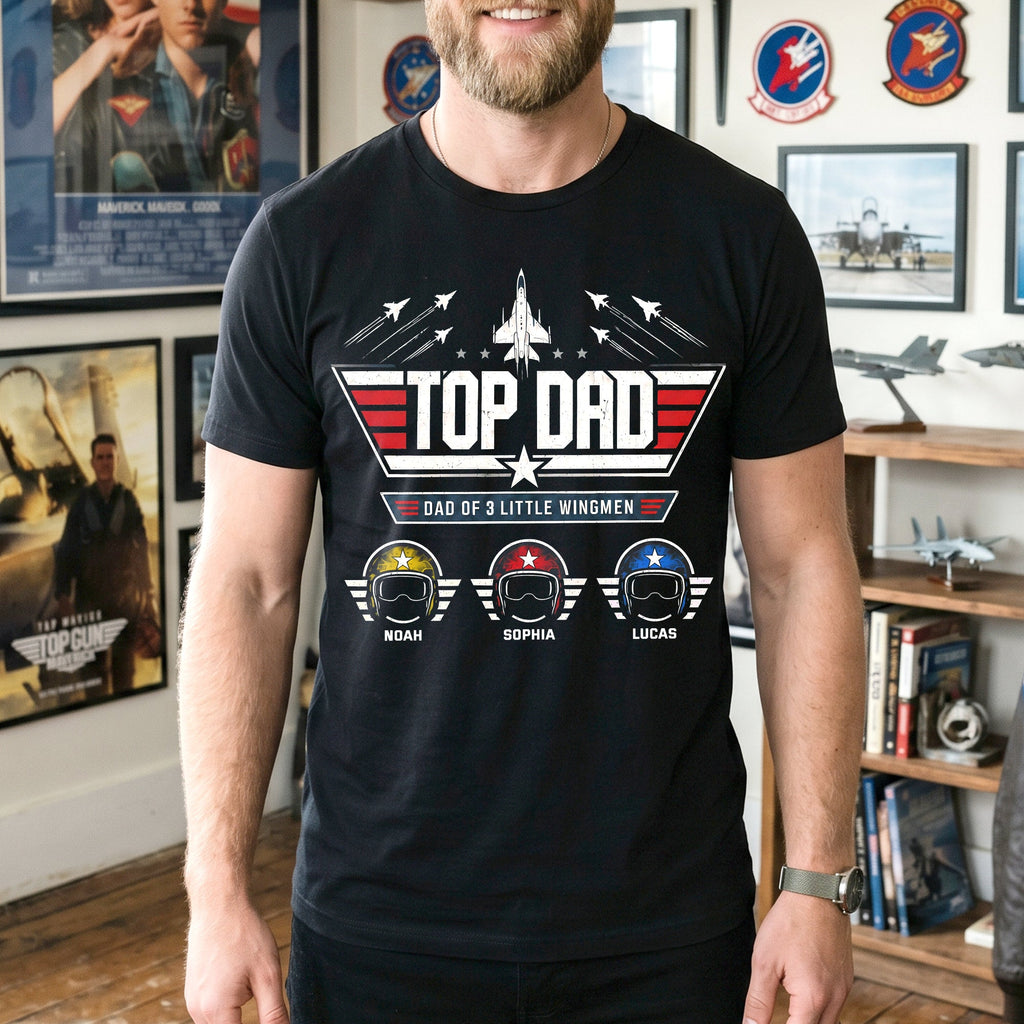 Dad And His Little Pilots Shirt - Personalized Gifts For Dad 01TYTN160526