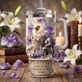Knight Kneeling Before God 40oz Tumbler With Handle - Personalized Gifts For Christians 02tydh060726