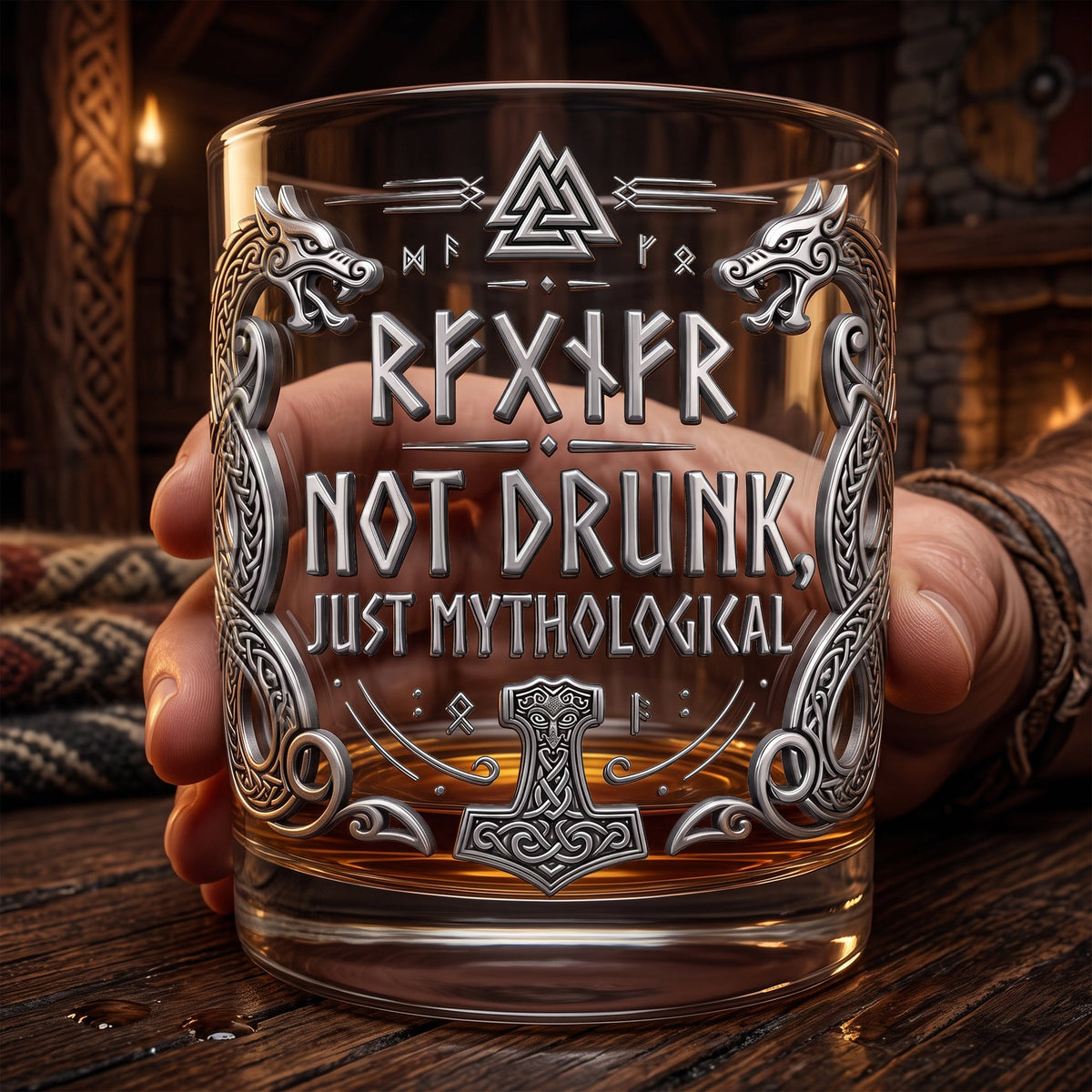 Viking Drinking Glass - Personalized Gifts 05nalu100726