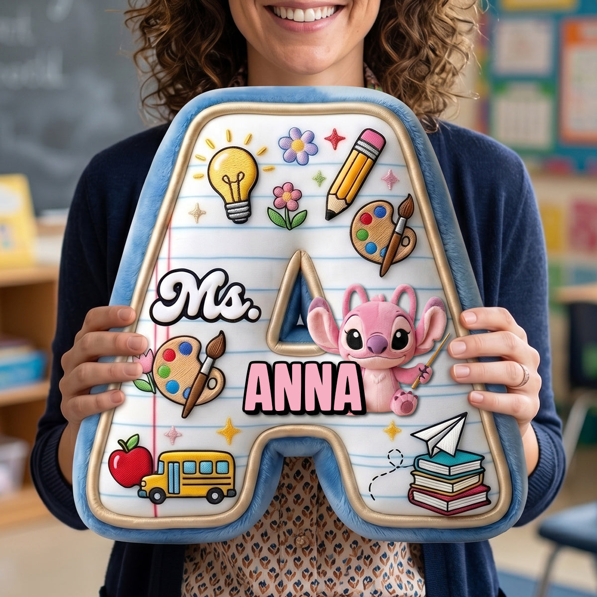 Classroom Letter Custom Pillow  - Personalized Gifts For Teacher 01PATN170626
