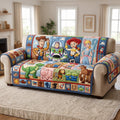 Fun Friends Quilted Sofa Cover Personalized Gifts For Friends 02HUTN230626