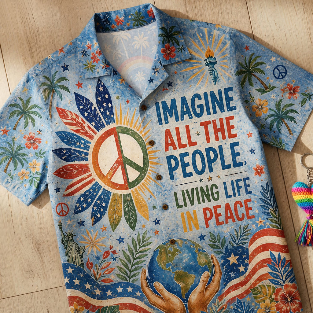 Peace Hawaiian Shirt - Personalized Gifts For Peace Lovers 06paqn180626