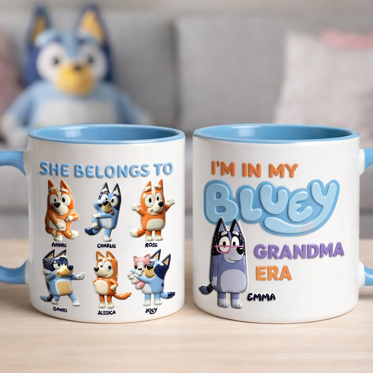 In My Grandma Era Accent Mug - Personalized Gift For Mom 01KILU050326
