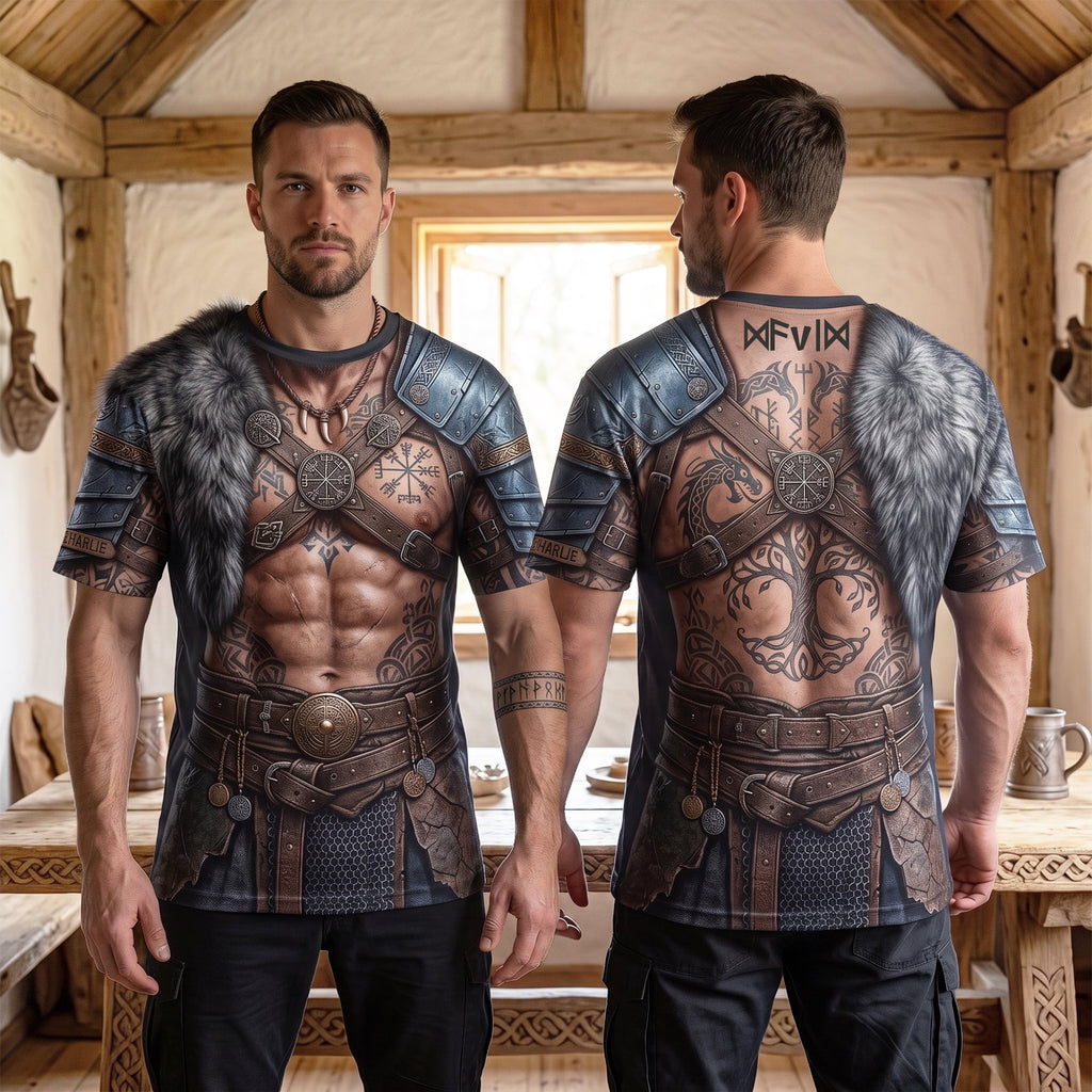 Viking Warrior 3D Shirt - Personalized Gifts 04palu150726