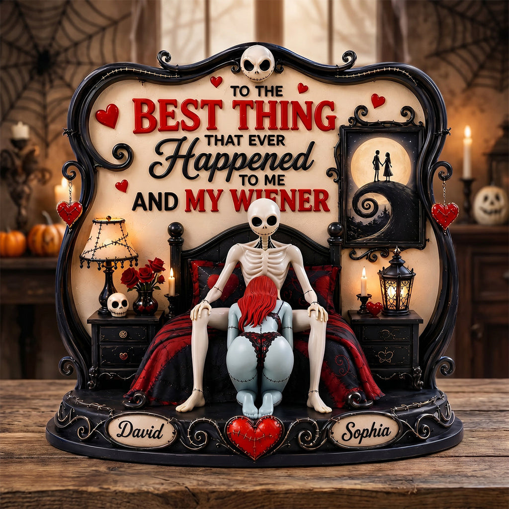 Naughty Spooky Couple Acrylic Plaque - Personalized Gifts For Couple 05tydh260526
