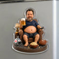Beer And Sport Anti-collision Acrylic Fridge Magnet - Custom Photo Gifts For Sport Lovers 03natn180626