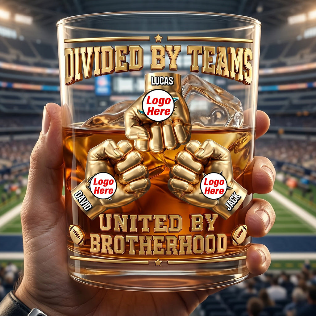 Brotherhood Sport Lover 11oz Round Glass - Personalized Gifts For Brothers Glass 03NATN080626