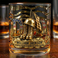 Proud Veteran Dad Drinking Glass - Personalized Gifts For Dads 03tgtn070526