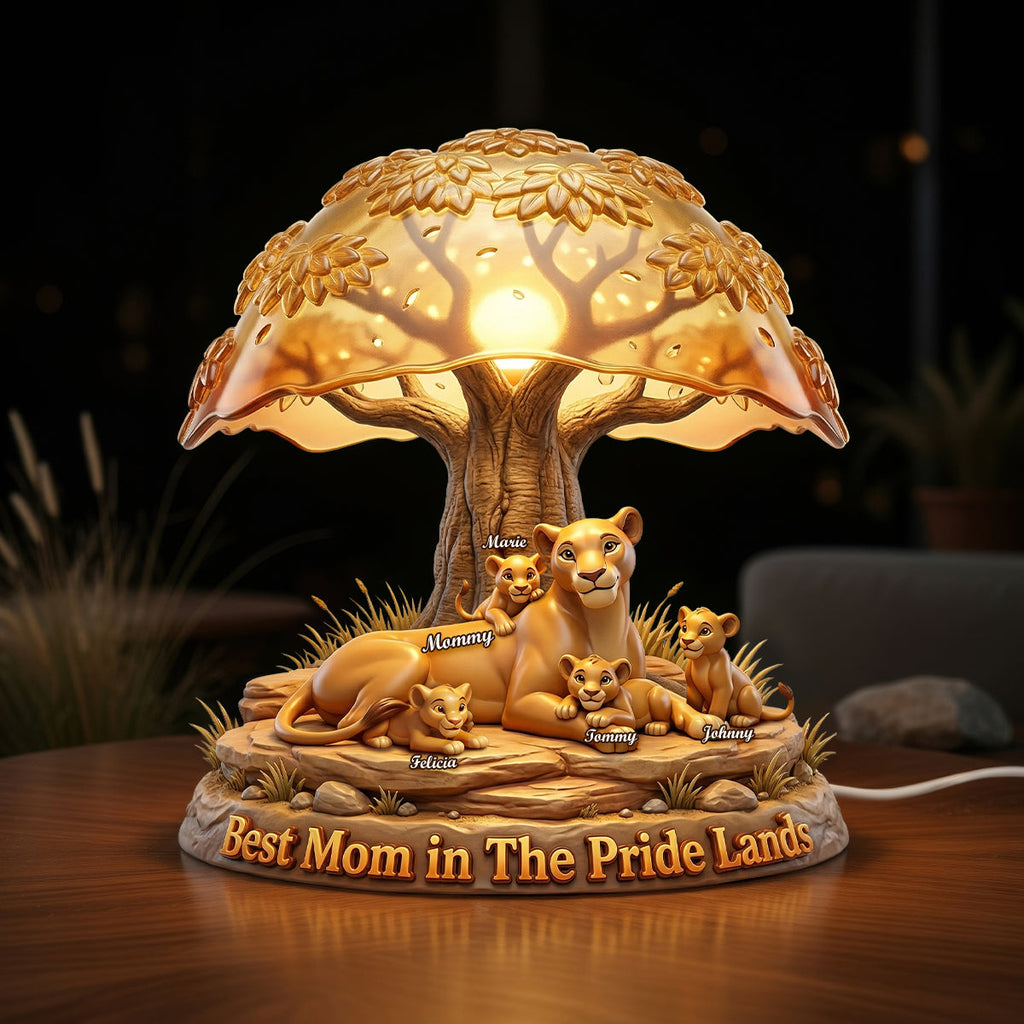 Predator Mom And Kids Light Box - Personalized Gifts For Mother's Day Acrylic Light Box 03NADH100426