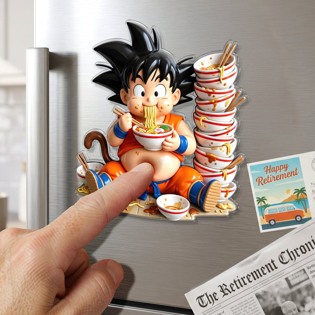 Funny Eating Anti-collision Acrylic Fridge Magnet - Personalized Gifts 02paqn170626