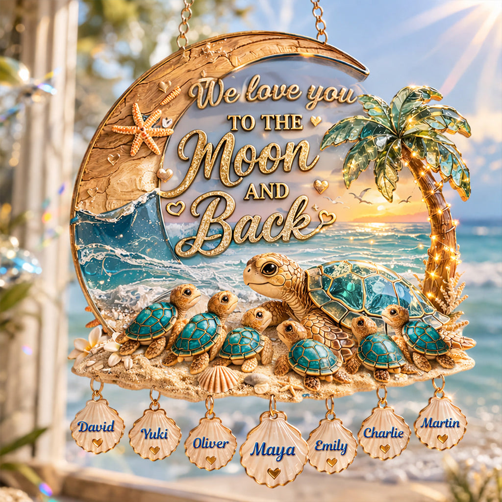 Mother Turtle And Baby Suncatcher  - Personalized Gifts For Mom 06TOMG200326
