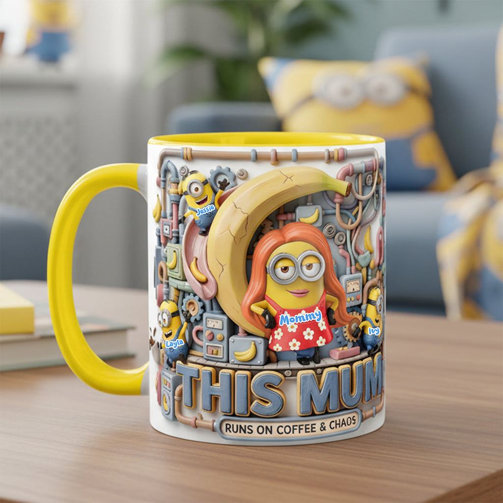 Chaos Mom And Kids Coffee Accent Mug - Personalized Gifts For Mother's Day Coffee Mug 03PATA310326