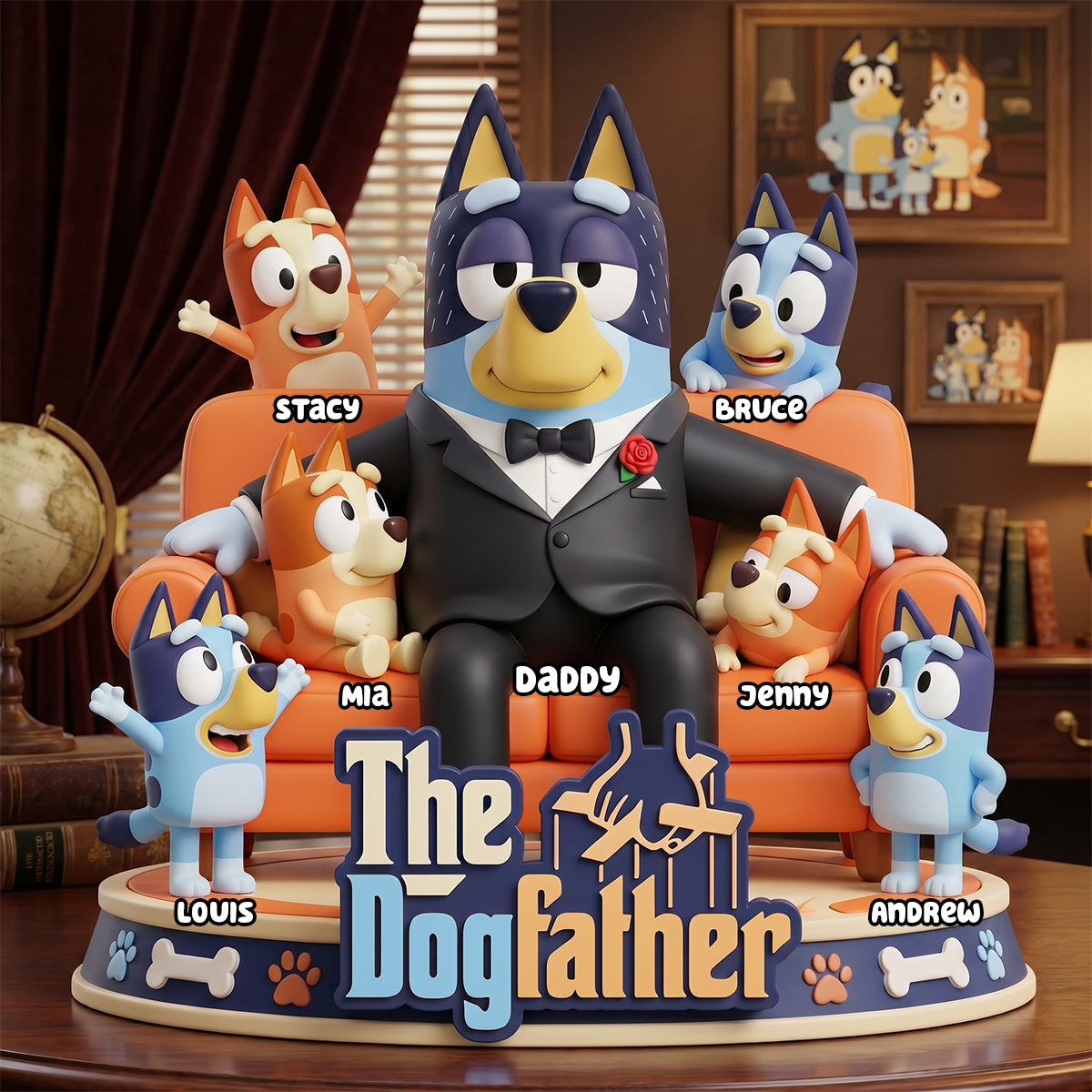 Puppy Boss Acrylic Plaque - Personalized Gifts For Dad 084hudh080626