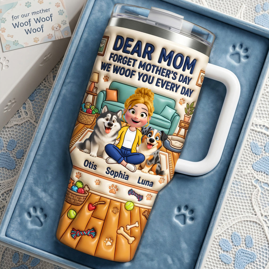 Dog Mom Tumbler - Personalized Gifts For Mother's Day 01nata140326