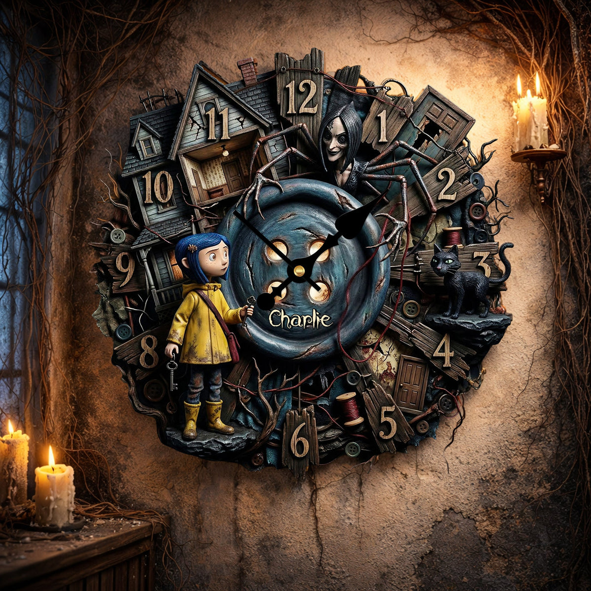 Nightmare Hanging Wall Clock - Personalized Gifts 02palu190326