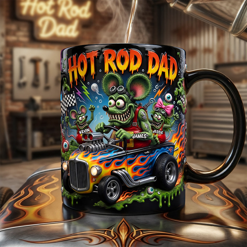 Hot Rod Dad Magic Coffee Mug - Personalized Gifts For Dad 04tyta060526
