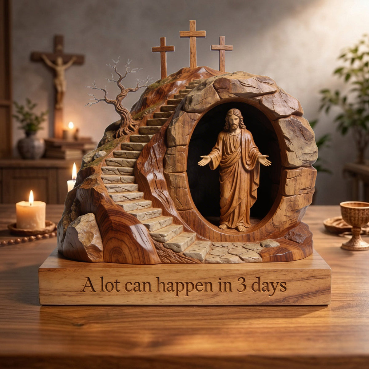 Jesus Easter Day Acrylic Plaque - Gifts For Jesus Lovers 03ohlu060326