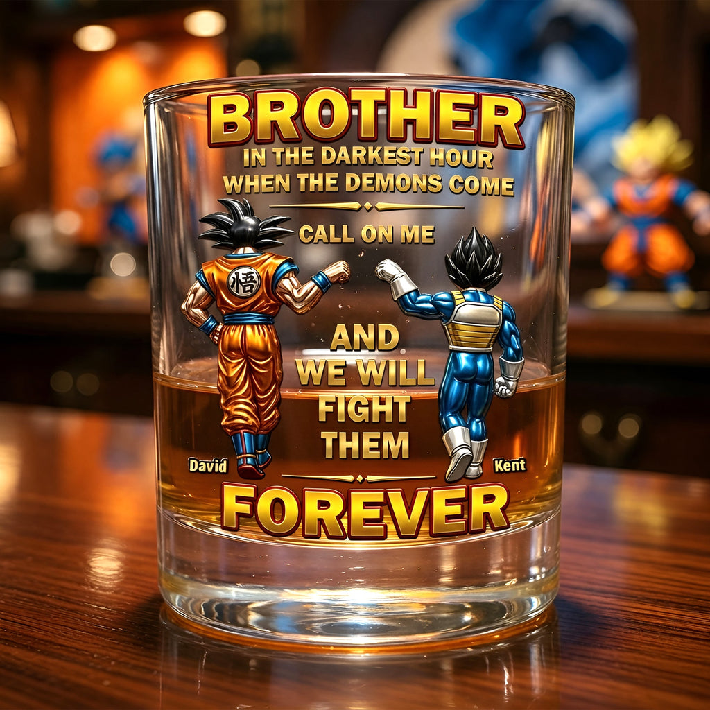 Unique Round Glass - Personalized Brotherhood Keepsake Gifts 05OHQN050626