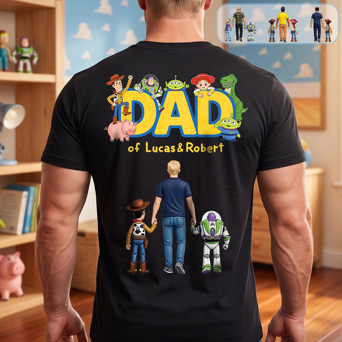 Dad And Kids Memory Shirt Personalized Gifts For Papa 095hudt080626
