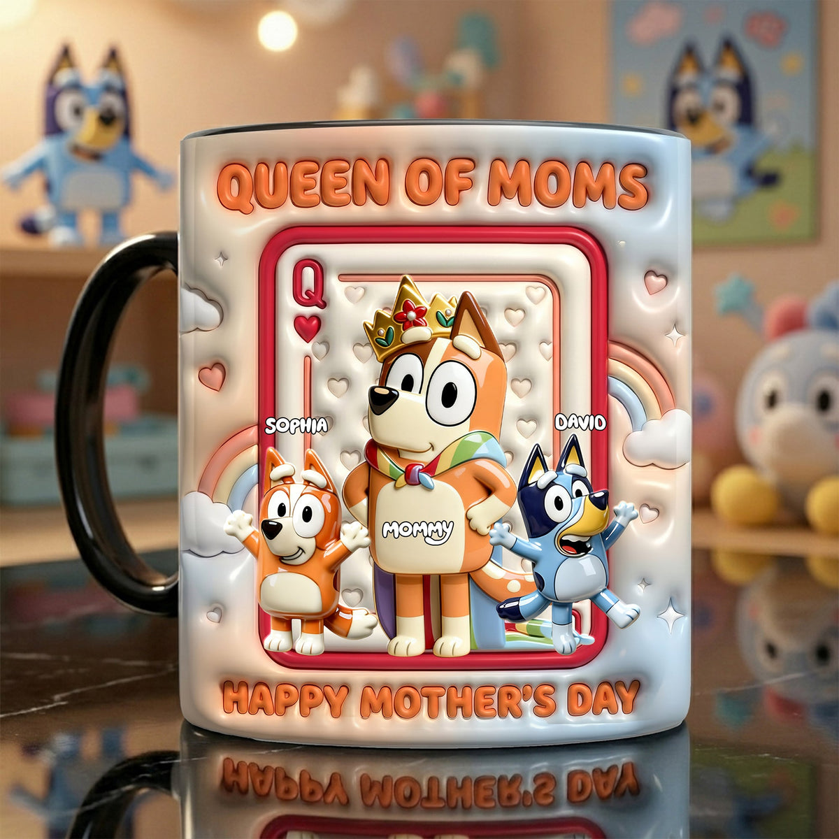 Queen Of Moms Magic Coffee Mug - Personalized Gifts For Moms 02NALU140426