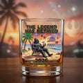 The Legend Has Retired Round Glass - Personalized Gifts 03todh050626