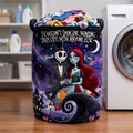 Spooky Couple Quilted Laundry Basket - Personalized Gifts For Couple 01padh300626