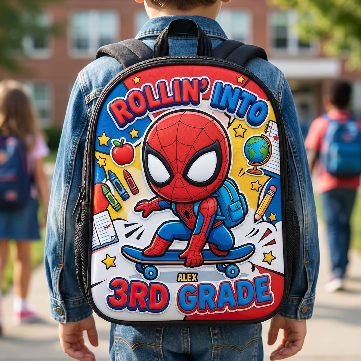 Little Skater Hero Backpack - Personalized Gifts For Kids 04NADT300626
