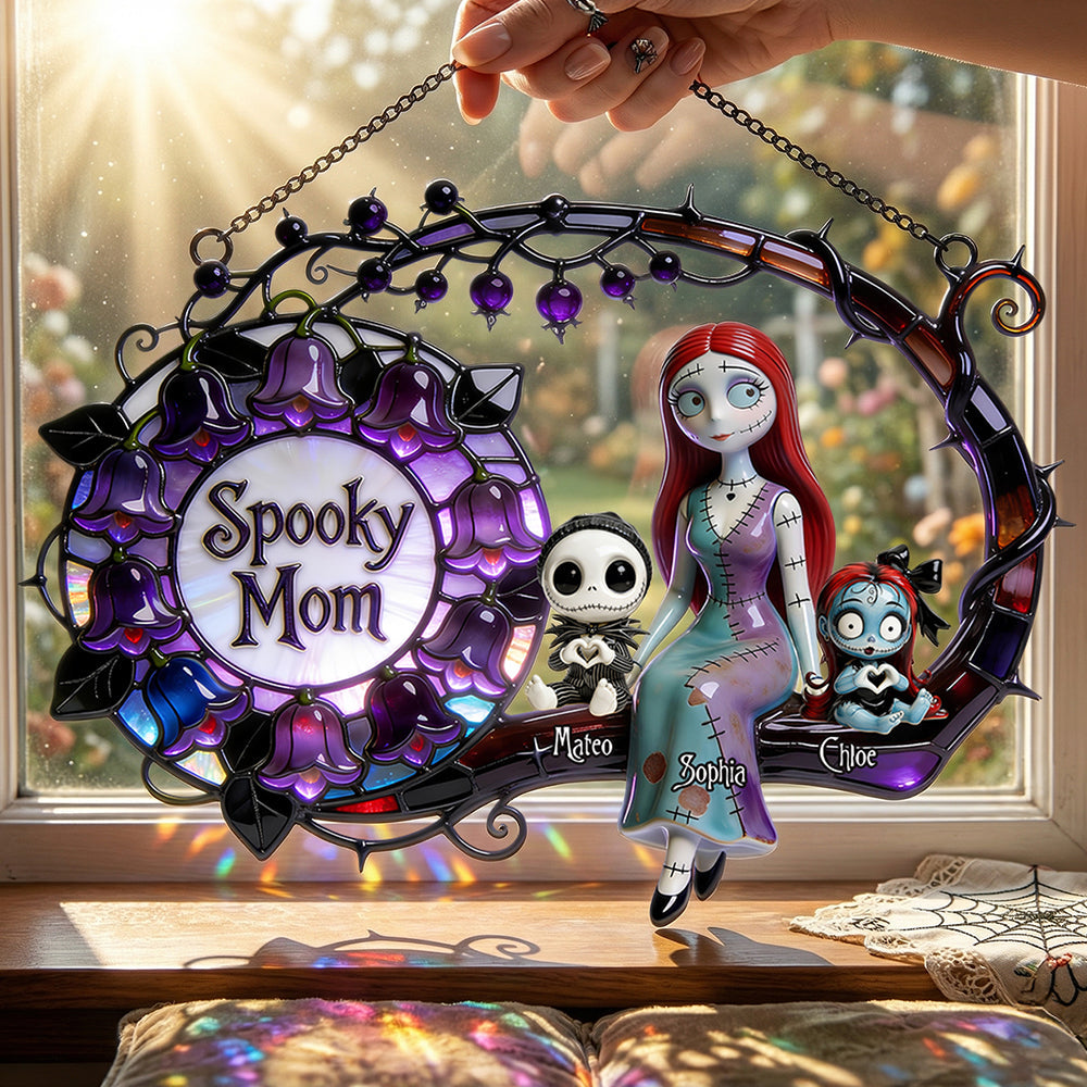 Spooky Mom Acrylic Suncatcher Ornament - Personalized Mother's Day Gifts 02nadt200326