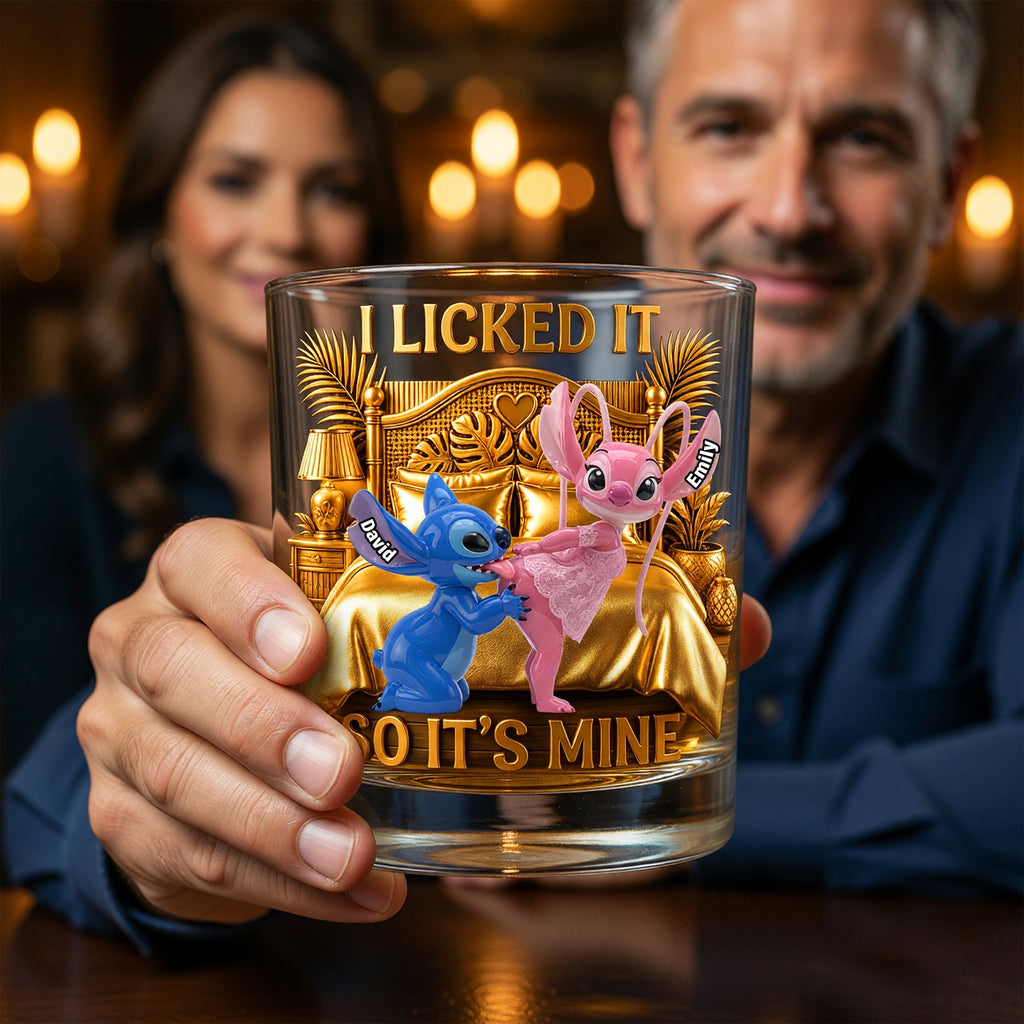 Funny Couple Whiskey Glass - Personalized Gifts For Couple 03TYQN090626