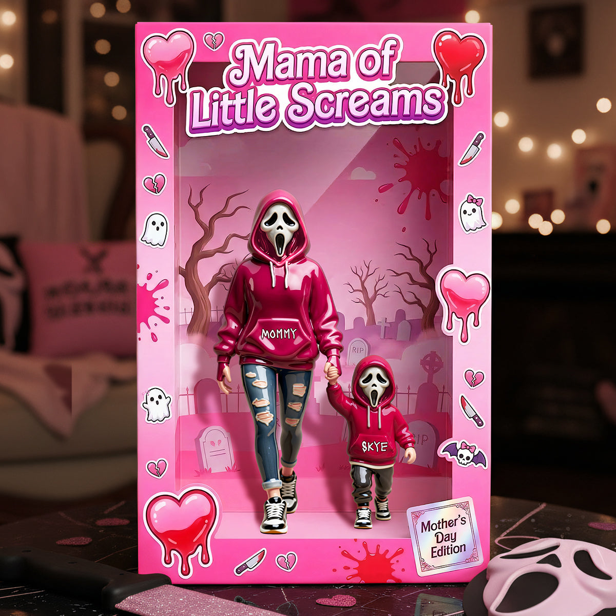 Horror Mom Acrylic Plaque - Personalized Gifts For Mothers 02nata240326