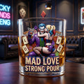 Mad Chaos Couple Round Glass – Gifts For Couples 04tydh200626