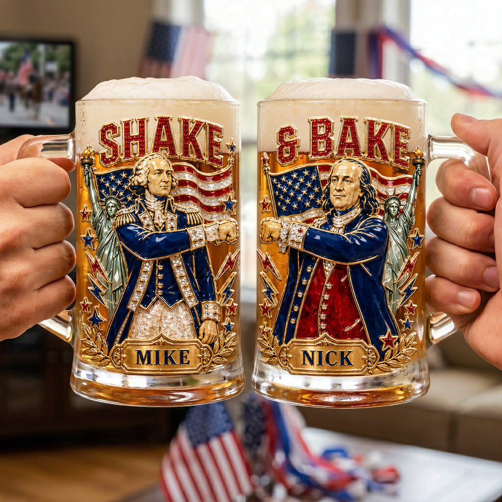Funny Friends USA Dringking Glass - Personalized Gifts For Friends 01pata170626