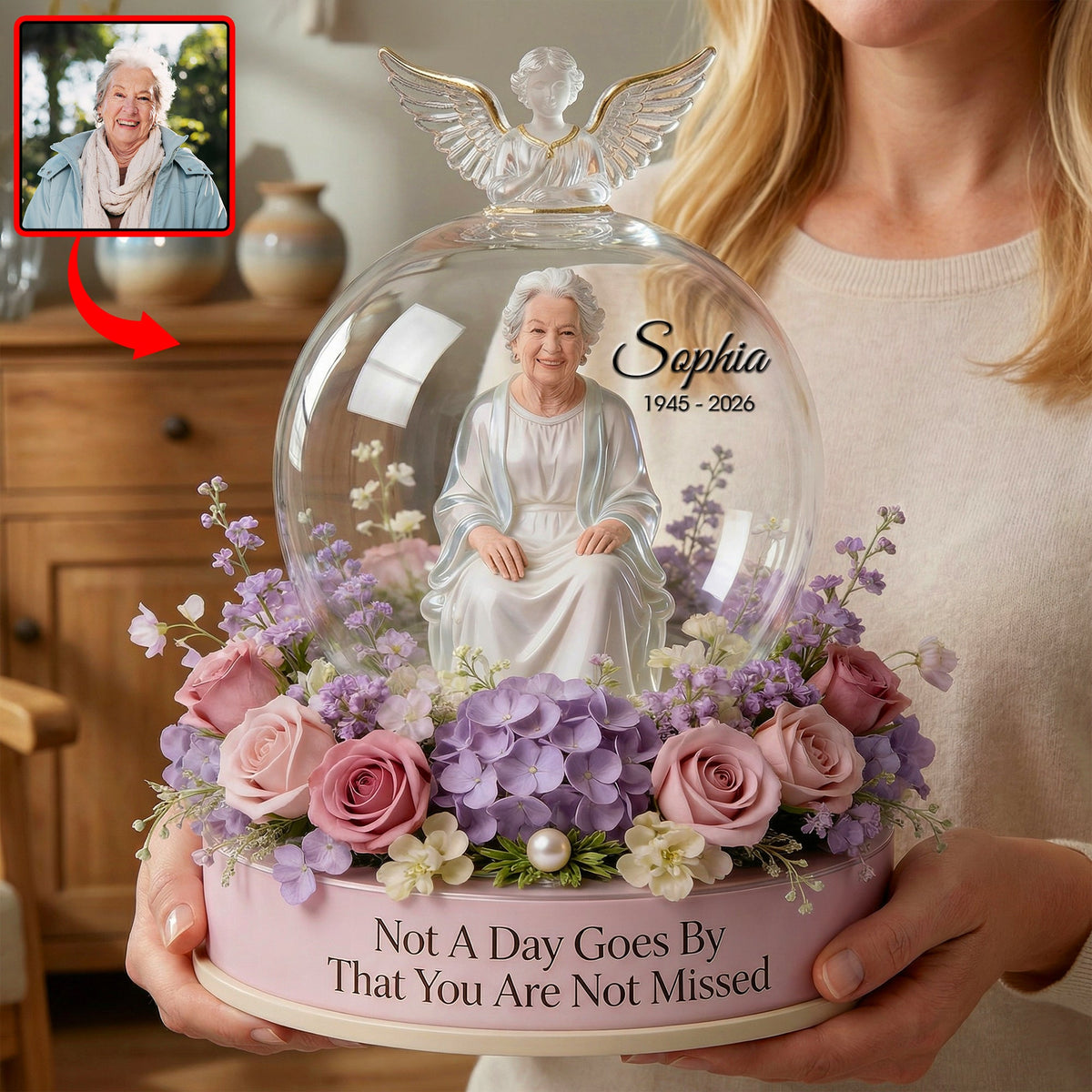 Memorial Heaven Acrylic Plaque - Custom Photo Gifts For Heaven 01naqn310326