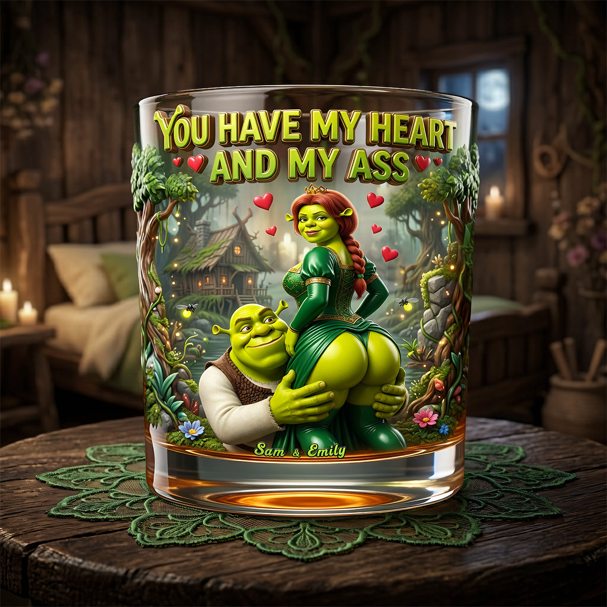 Naughty Couples Drinking Glass - Personalized Gifts For Couples 03tyta160626