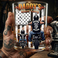 Daddy’s Biker Gang Round Glass Personalized Gifts For Dad 01HUDT030626