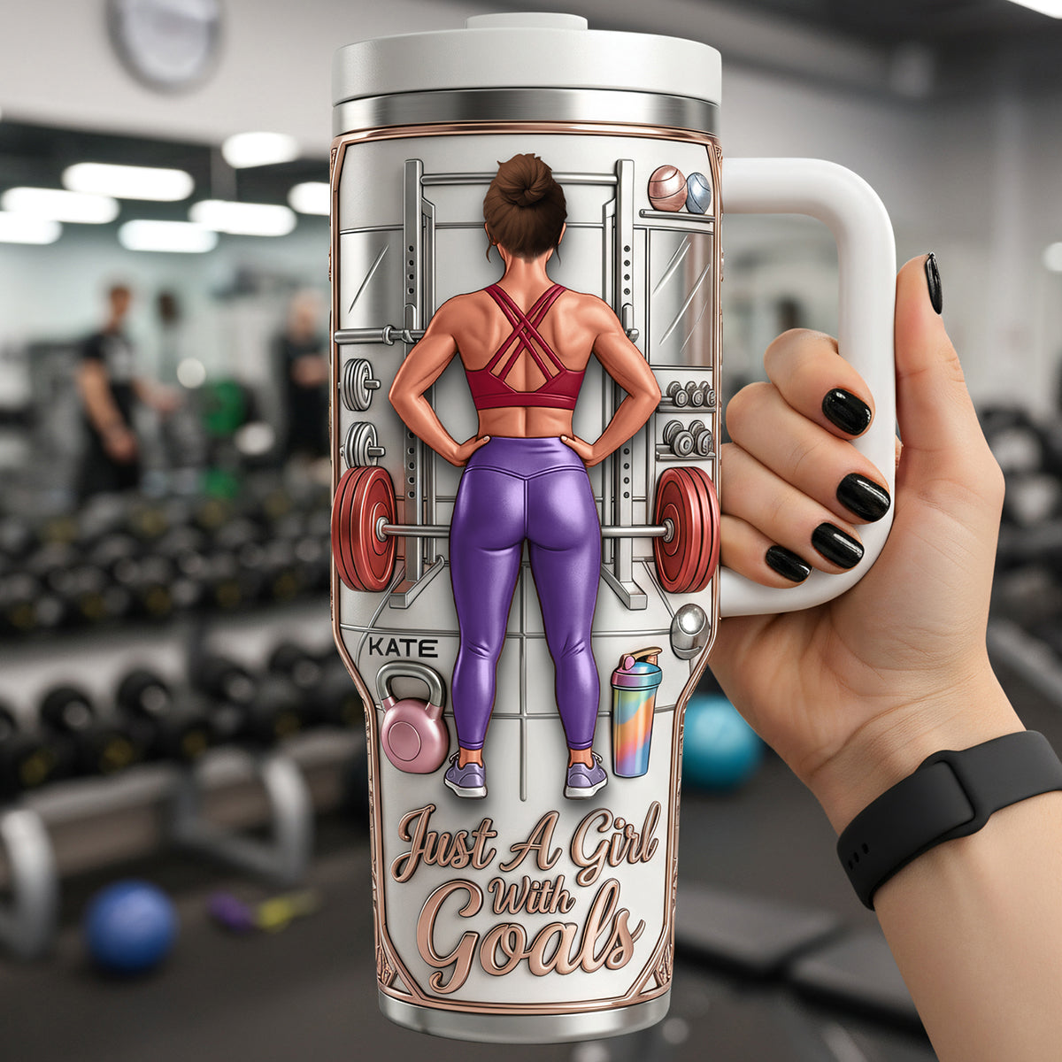 Fitness Queen 40oz Tumbler - Personalized Gifts For Gym Lovers 04NATA110326