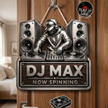 DJ Room Custom Name Cut Metal Sign - Personalized Gifts For DJ Metal Sign 02NADH170626