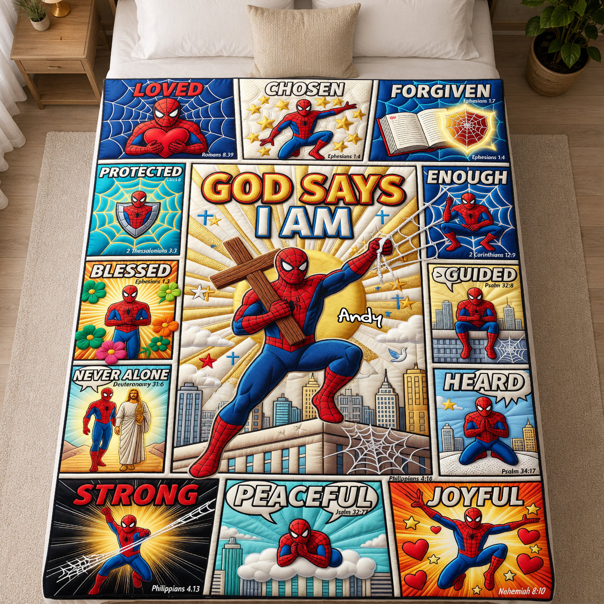 Faith & Courage Blanket - Personalized Gifts For Kids 04PADH030726
