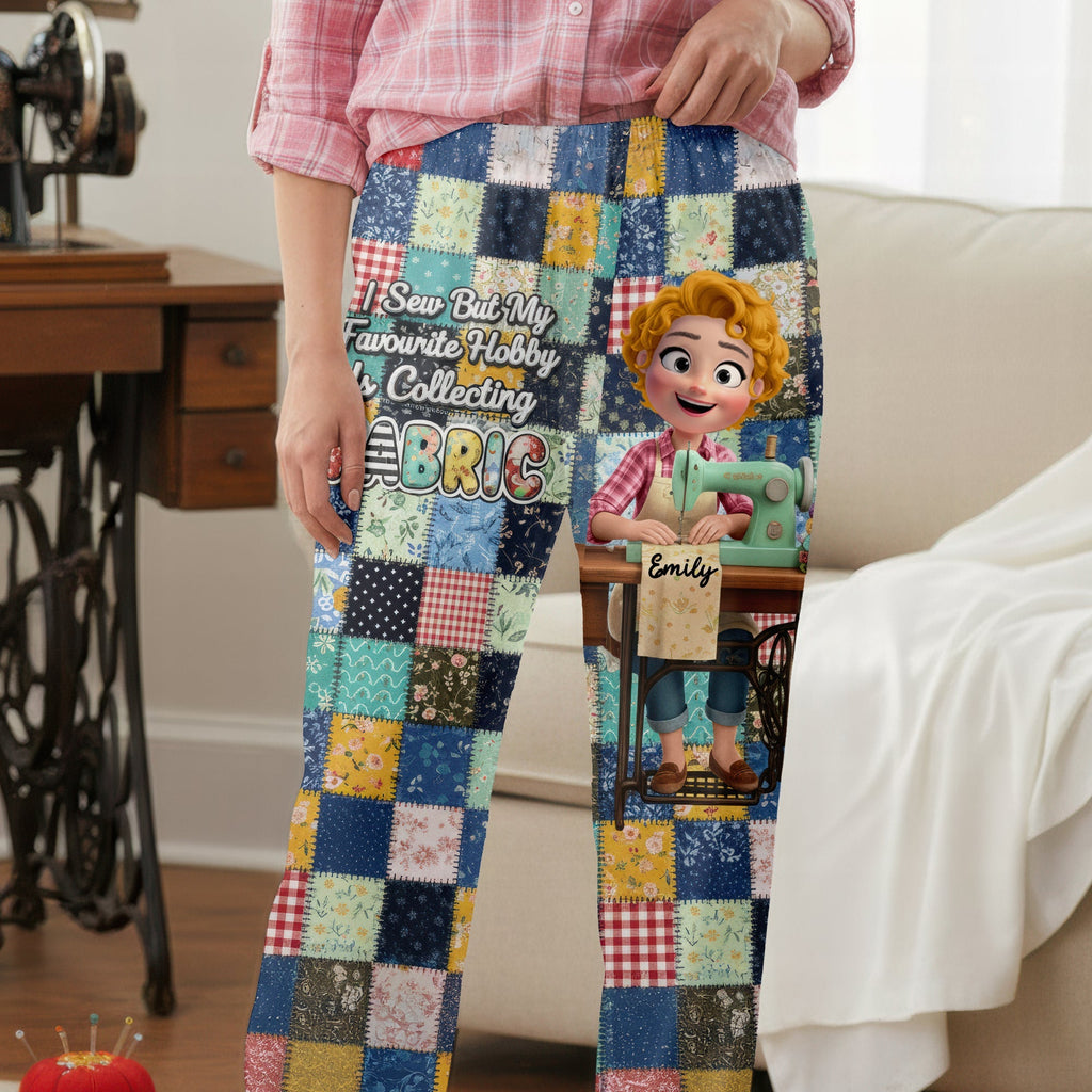 Sewing Girl Pajama Pants - Personalized Gifts For Sewing Lovers 021naqn051225